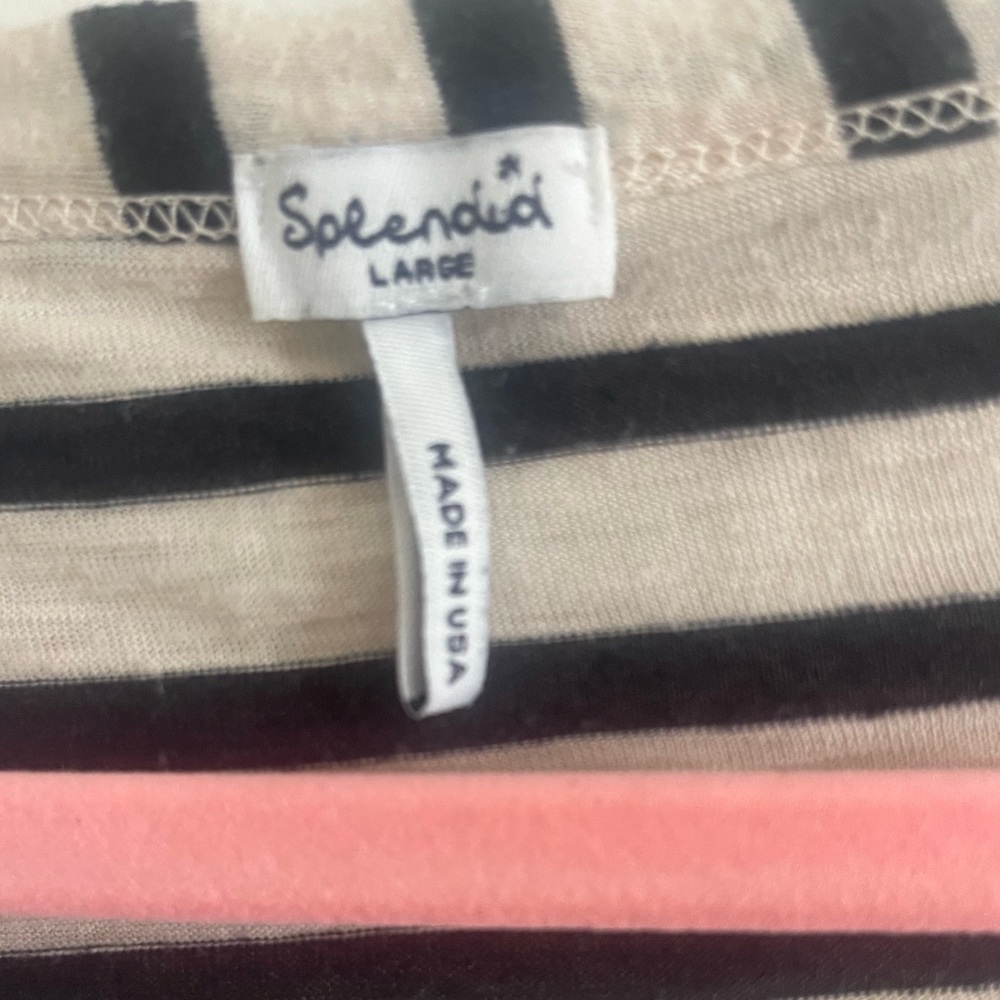 Size L Splendid striped 3/4 t-shirt - Picture 4 of 6